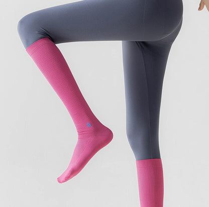 Compression socks sports compression calf socks professional rope skipping running women's socks summer fitness stockings non-slip yoga socks