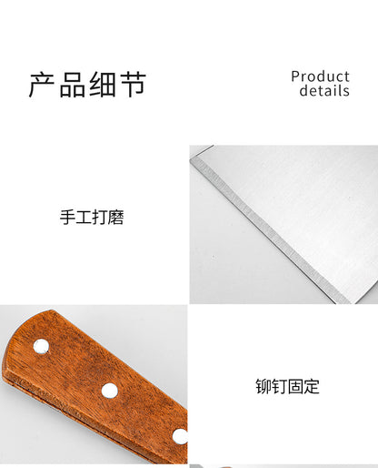 Triangle Stainless Steel Teppanyaki Grilling Shovel Multi-use Steak Hand-held Pancake Shovel Restaurant Teppanyaki Cuisine Gadget