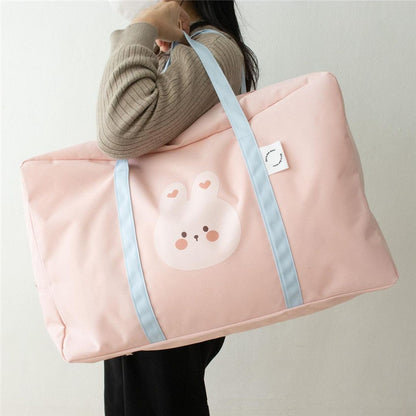 Ins Animal Head Kindergarten Bedding Storage Bag Organizer Bag Large Capacity Packing Bag Portable Travel Storage