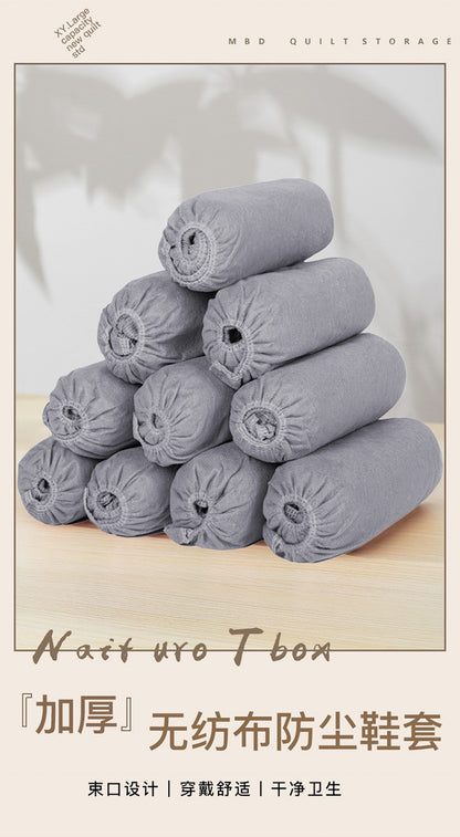 【Factory】Disposable Shoe Covers and Foot Covers, Thickened Version, Non-Slip, Wear-Resistant, Dust-Proof, for Indoor Home Use, Thick Non-Woven Fabric, Wholesale
