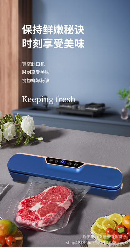 Automatic Vacuum sealing machine food packaging machine small fresh-keeping sealing machine household plastic sealing machine vacuum group purchase