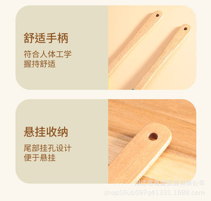 Silicone Large Scraper Special Wooden Handle Baking Silicone Kitchen Tool Cake Homemade Handmade Dessert