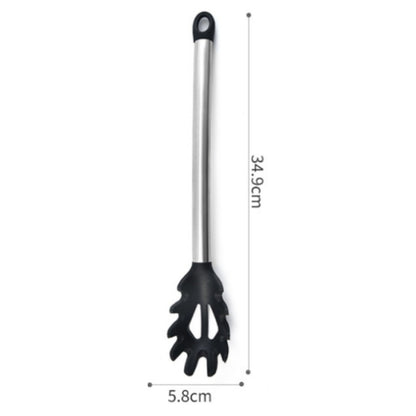 Silicone kitchenware suit 8-piece set stainless steel tube handle spatula baking scraper egg beater cooking hot pot spoon