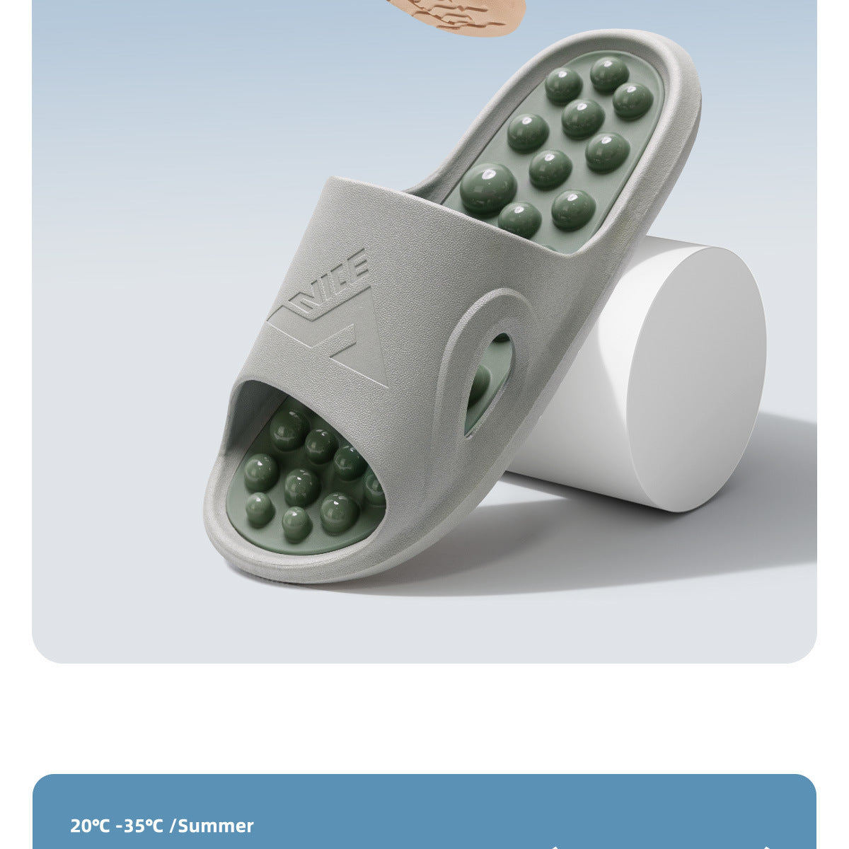 Massage Slippers for Women 2025 New Model Home Indoor Non-Slip Health-Preserving Acupressure Foot Point Slippers for Men Summer