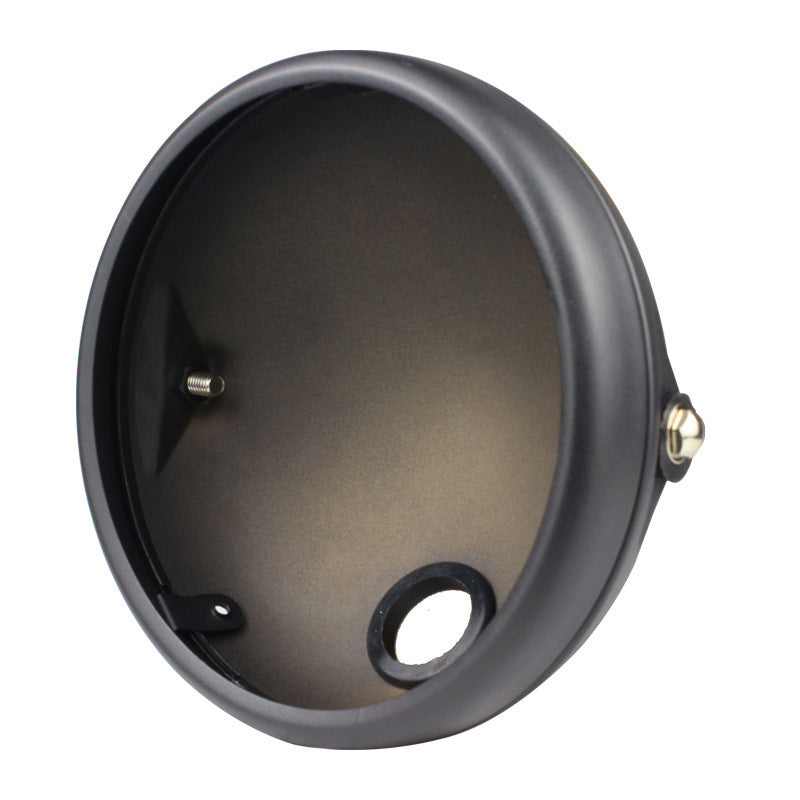 Suitable for Harley motorcycle retro headlight rear shell 7 inch headlight modification protection lamp shell with bracket