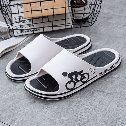 Men's Slippers Summer New Thick Bottom Non-Slip Home Indoor Couple Household Sandals and Slippers Men's Summer Outfit