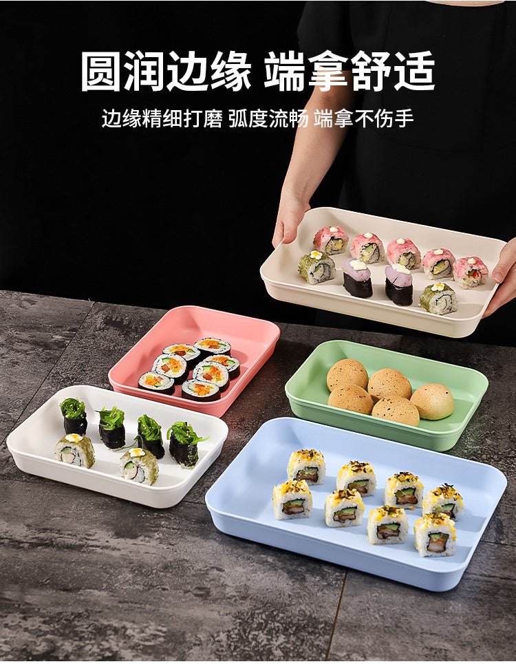 Commercial Deepening Tray Rectangular Kindergarten Plastic Storage Tray for Hot Pot Food Preparation Tray with Marinated Flavor Marinated Dishes Display Tray