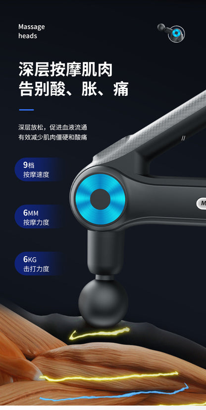 Professional-Grade Mini Fascia Gun Massager for Muscle and Neck, Electric Massage Gun for Shoulder and Neck, Portable Fitness