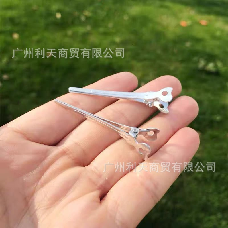 70 aluminum plate hairpin hairpin positioning clip partition clip hand push corrugated clip bangs clip modeling clip long mouth clip