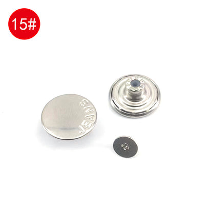 Wholesale In-Stock Waist-Cinching Button-Free Detachable Jeans Buttons, Eco-Friendly Buttons, Screw Metal I-Shaped Buckles
