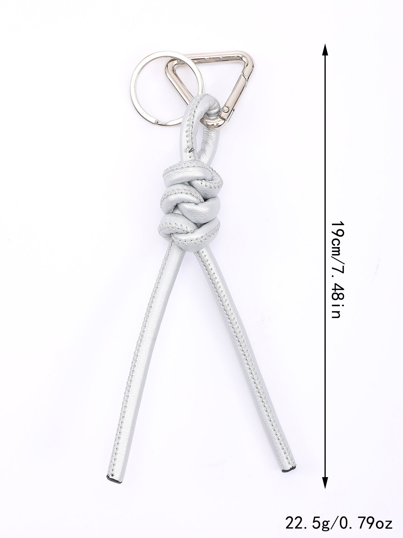 New triangle key chain PU hand-woven diamond key ring bag pendant key chain