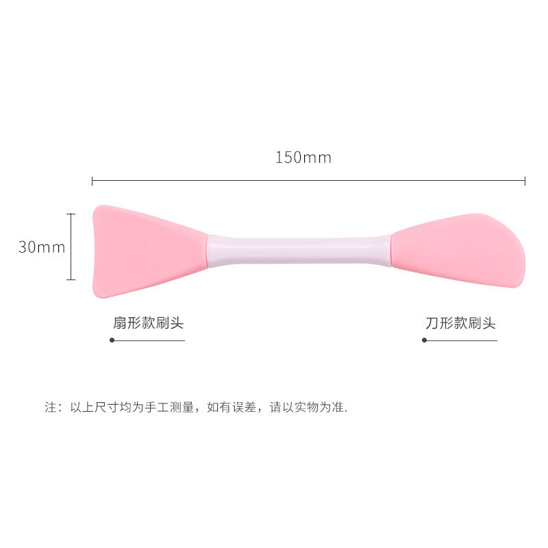 Double-Ended Silicone Mask Brush, Facial Cleansing Massage Brush, Mud Mask Application, Facial Homemade Soft Mask Tool Special Brush