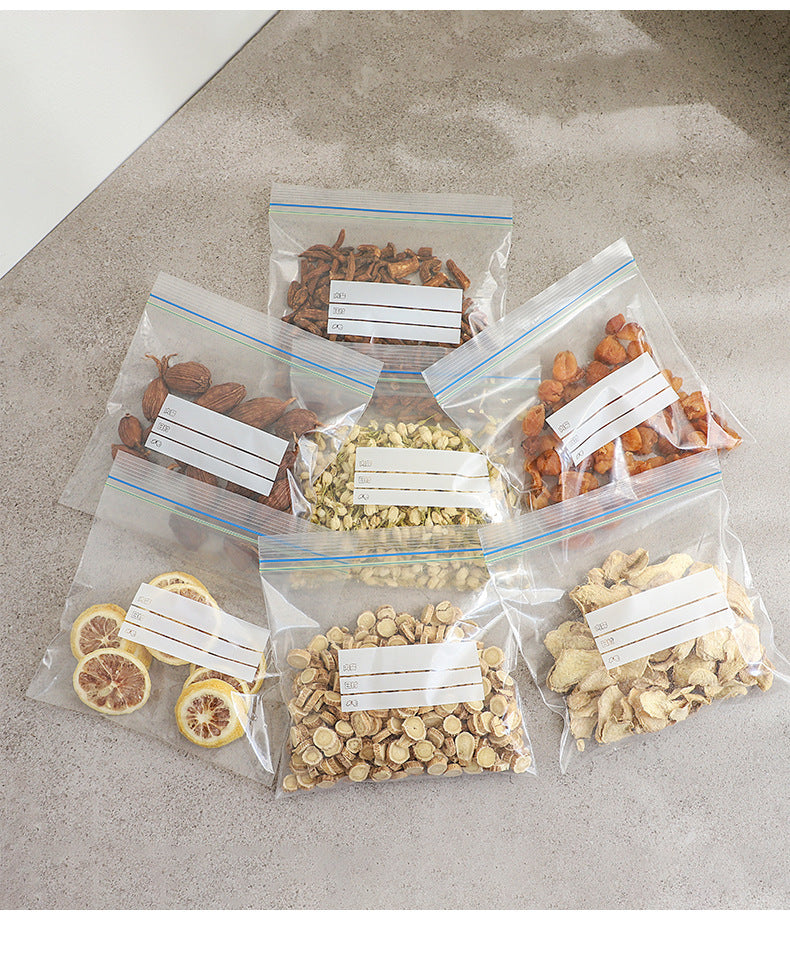 Double-gluten Fresh-keeping Bag Food Sealed Bag Vegetable and Fruit Refrigerated Storage Bag Food Classification Sealed Refrigerator Fresh-keeping Bag