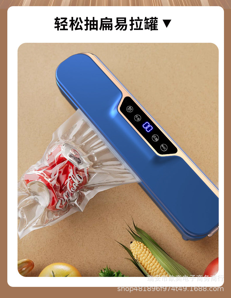Automatic Vacuum sealing machine food packaging machine small fresh-keeping sealing machine household plastic sealing machine vacuum group purchase