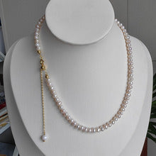 Natural Freshwater Non-nuclear Pearl Double Layer Overlapping Necklace Women's Mother-of-Fritillary Rose Pendant Gold Plated Sweet Light Luxury Set