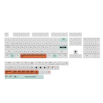 XDA Height Pacha Dog Theme Pattern Yellow Green Keycap Thermal Sublimation Mechanical Keyboard Cap Small Full Set PBT Keycap