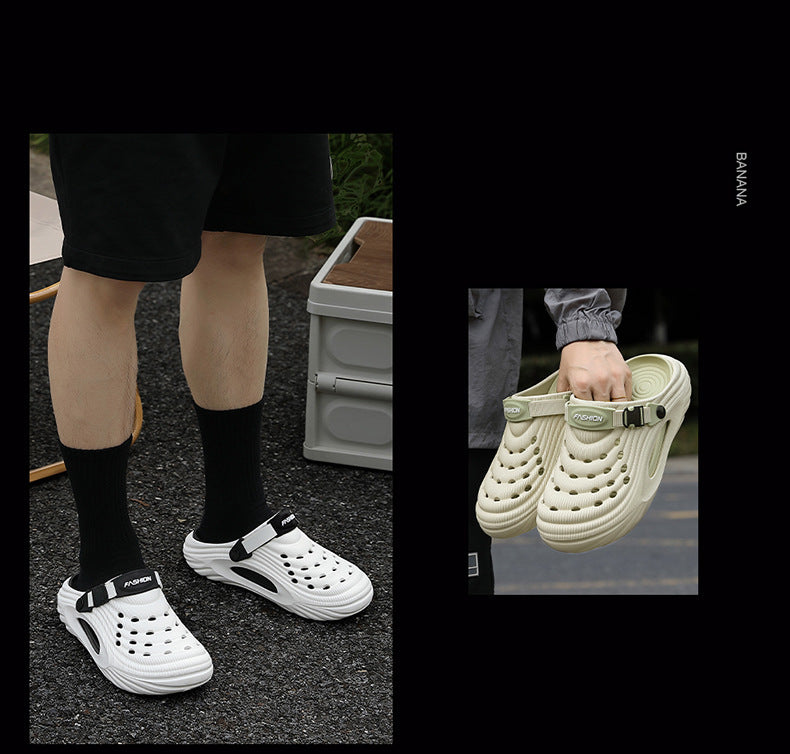 Trendy Men's Clogs Summer 2025 New Non-Slip Beach Surgical Operating Room Driving Outdoor Sandals Men's