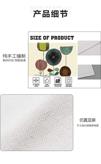 Amazon's Best-Selling Geometric Flower-Shaped Placemat New Holiday Linen Table Mat Home Kitchen Table Decoration Insulation Mat