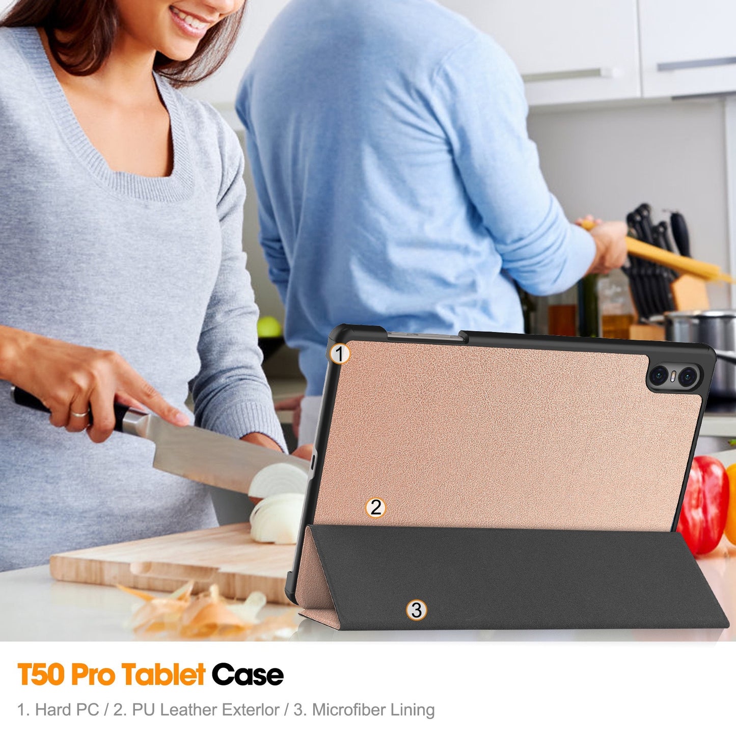 For Teclast T50 Pro Flat Panel Protective Case T50Pro Smart Magnetic Protective Leather Case