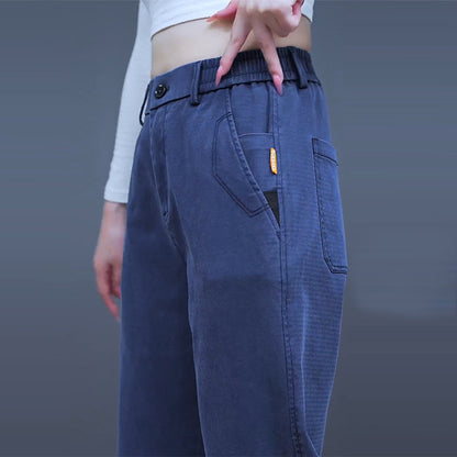 Lyocell Tencel Casual Pants for Men, New Summer Thin Straight-Leg Drapey Wide-Leg Pants, Loose Sports Ice Silk Long Pants