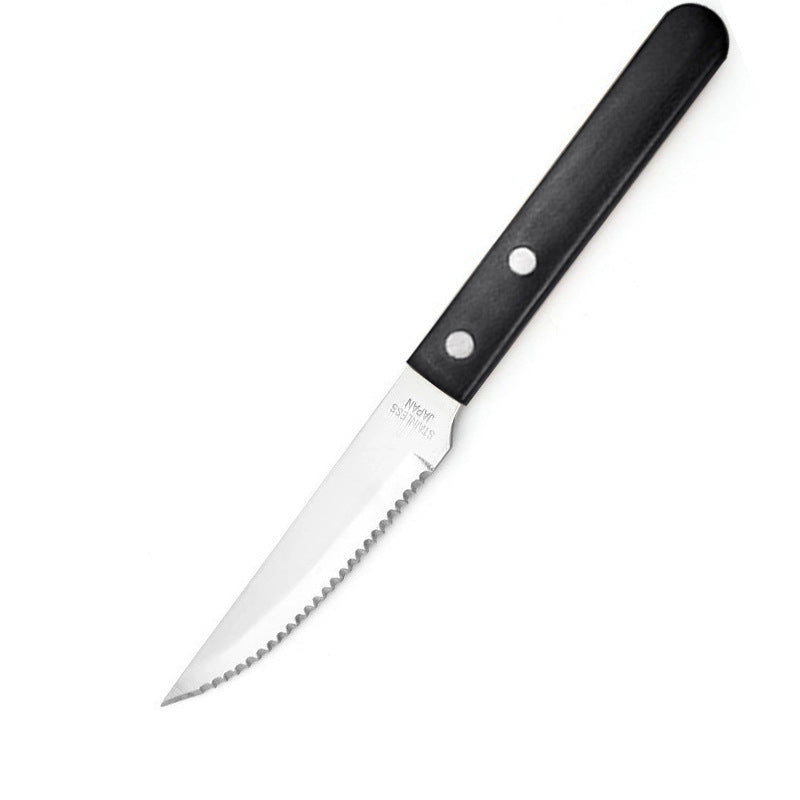 Cross-border Wooden Handle Steak Knife and Fork Two-piece Set Household Western-style Tableware Stainless Steel Main Knife Dishpoint Fork in stock Batch