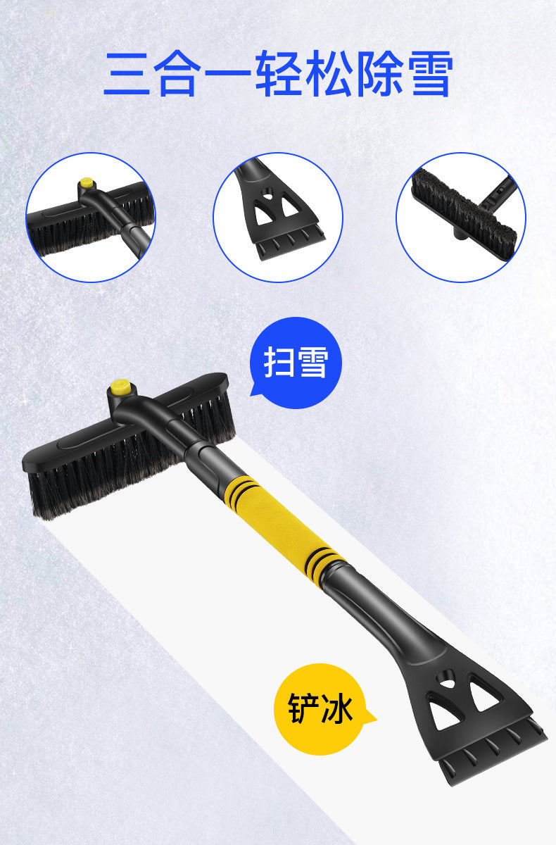 Car Snow Shovel, Three-In-One Telescopic Snow Shovel, Snow Brush for Car, Ice Scraper, Snow Scraper Board