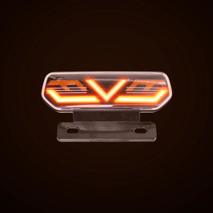 Factory wholesale electric car motorcycle tail light assembly 12V with bracket LED horse racing three-in-one driving tail light
