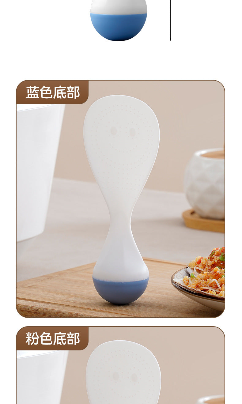 Roly-Poly Non-Stick Rice Spoon Can Stand up and Withstand High Temperatures for Household Kitchen Rice Cookers to Serve Rice and Rice Scoops