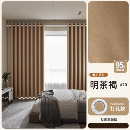 2026 New Summer Blackout Curtain Fabric, Sunshade and Heat Insulation for Living Room and Bedroom, Simple Modern Blackout Curtain Finished Product