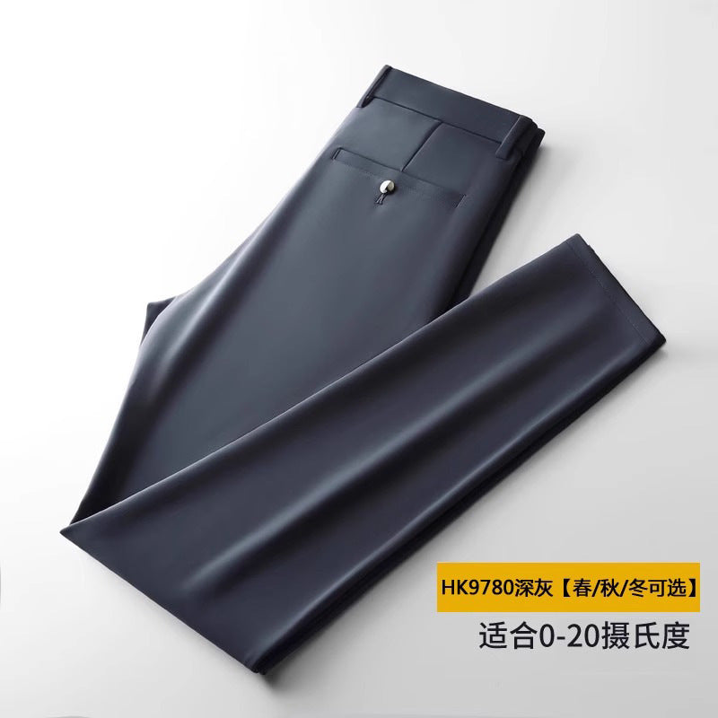 Wholesale Men's Business Wear Slim-fit Pants Summer Casual Men's Wear Youth Work Dress Black Workwear Pants
