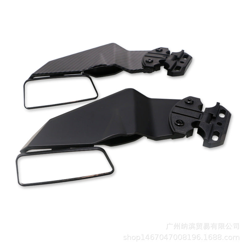Motorcycle modification accessories suitable for Kawasaki Yamaha Honda Ducati universal fixed wing rearview mirror spoiler