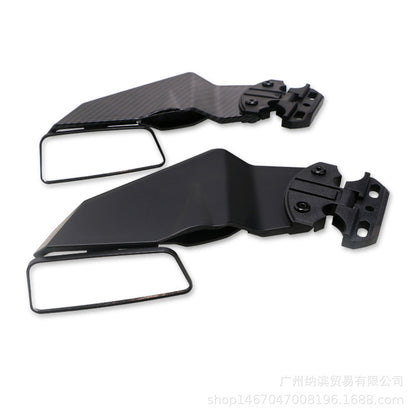 Motorcycle modification accessories suitable for Kawasaki Yamaha Honda Ducati universal fixed wing rearview mirror spoiler