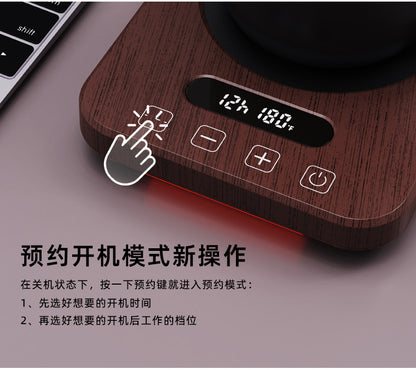 New 80-Degree Constant Temperature Coaster with Adjustable Temperature and Timed Insulation for Coffee Cups, Hot Milk Heating Coaster Base, Cup Warmer