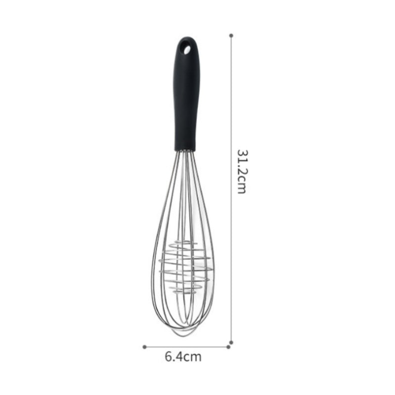 Silicone kitchenware suit 8-piece set stainless steel tube handle spatula baking scraper egg beater cooking hot pot spoon