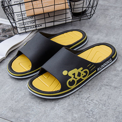 Men's Slippers Summer New Thick Bottom Non-Slip Home Indoor Couple Household Sandals and Slippers Men's Summer Outfit