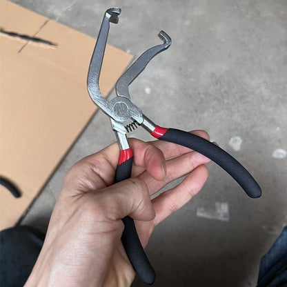 Red and black elbow 60 degree power-off pliers bolt pliers multi-purpose pliers car oil pipe separation harness pliers cross-border pliers