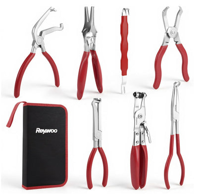 Red and black elbow 60 degree power-off pliers bolt pliers multi-purpose pliers car oil pipe separation harness pliers cross-border pliers