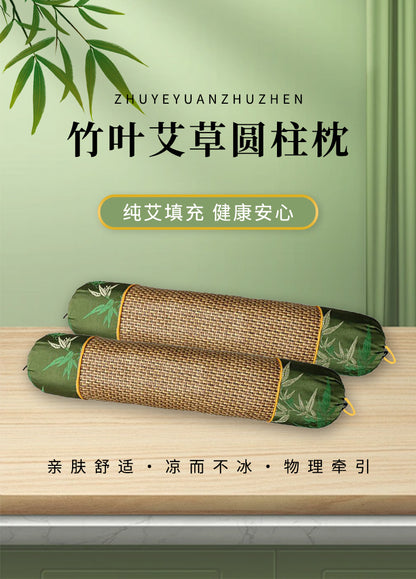 Mugwort Cervical Spine Pillow Mat Cylindrical Pillow Pure Mugwort Household Cervical Spine Cylindrical Candy Mugwort Pillow Manufacturer Wholesale