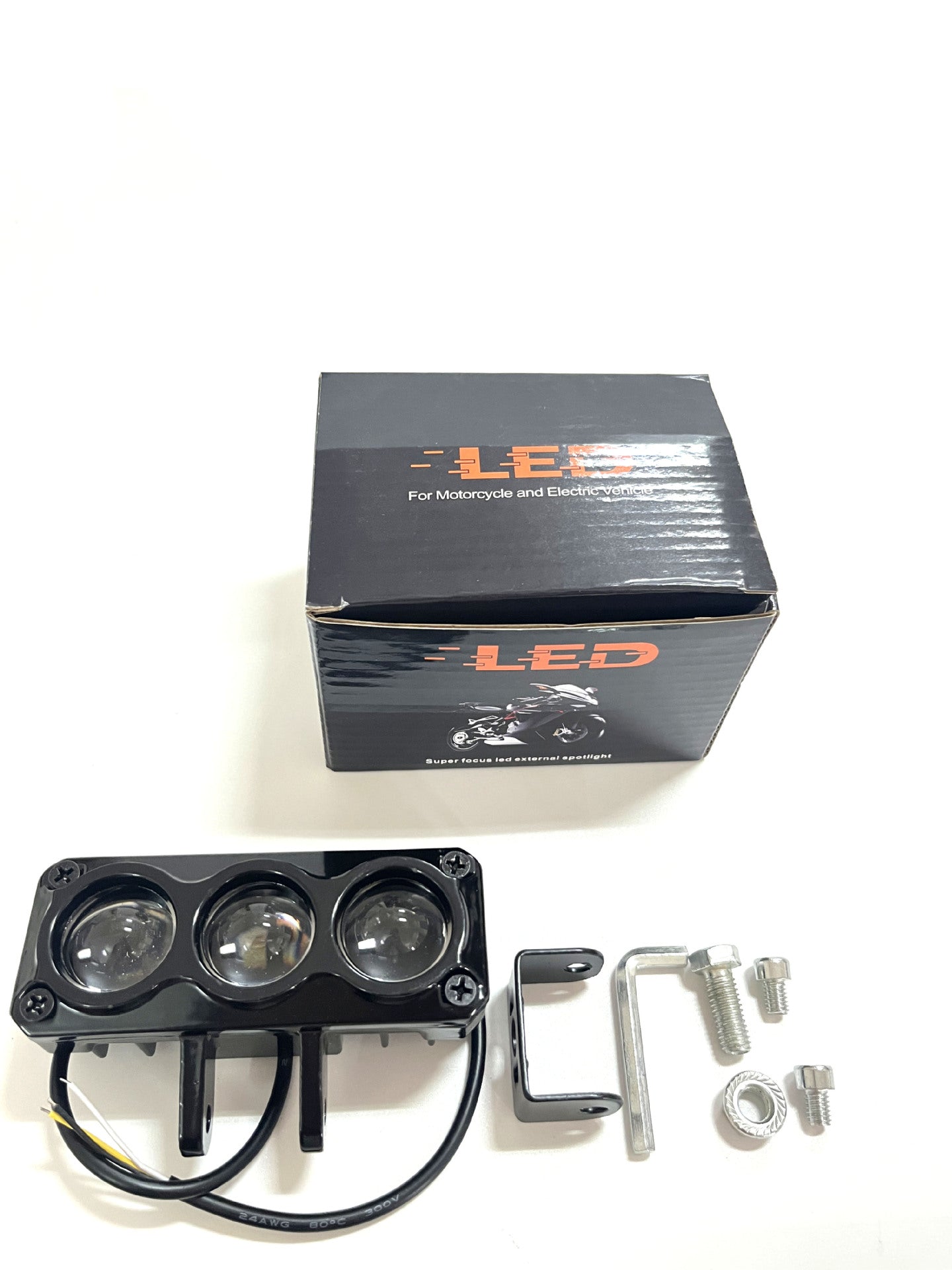 Electric car light super bright LED strong light motorcycle lens headlight shop street light tricycle battery car super bright spot light
