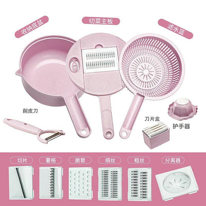 Multi-functional vegetable cutter flapper potato silk artifact coarse silk household grater does not hurt hands wipers slicer