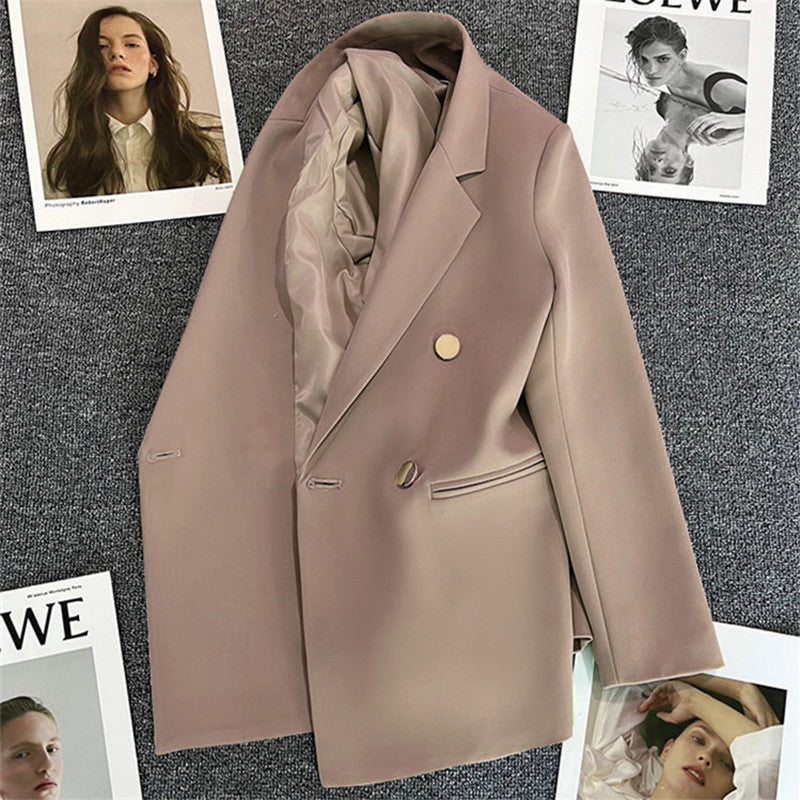 Orange Suit Jacket Women's 2025 Spring and Autumn New Korean High-end Temperament Popular Suit 22 Colors