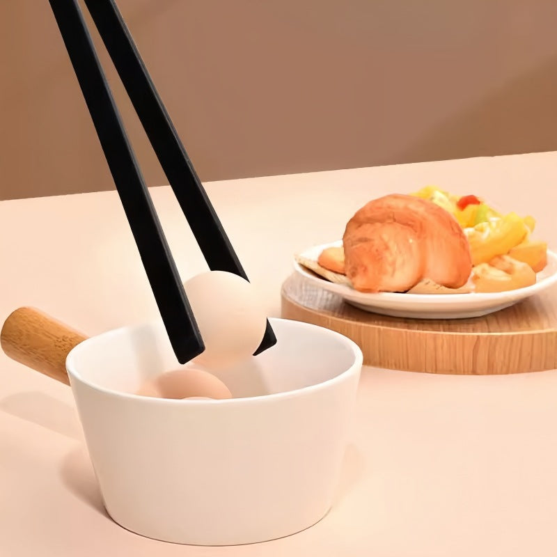 Silicone food clip steak V clip salad clip kitchen high temperature food barbecue bread food fish shovel clip