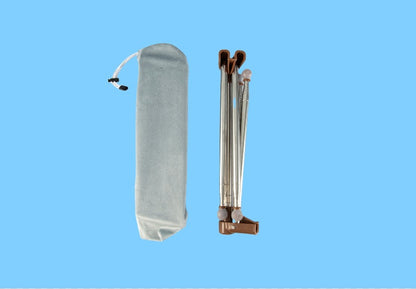 Portable Telescopic Folding Drying Rack Stainless Steel Telescopic Folding Hanger Household Bold Travel Clothes Bar