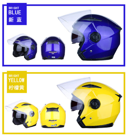 Cross-border electric car helmet half-helmet four-season general-purpose men's and women's half-covered helmet (foreign trade model)