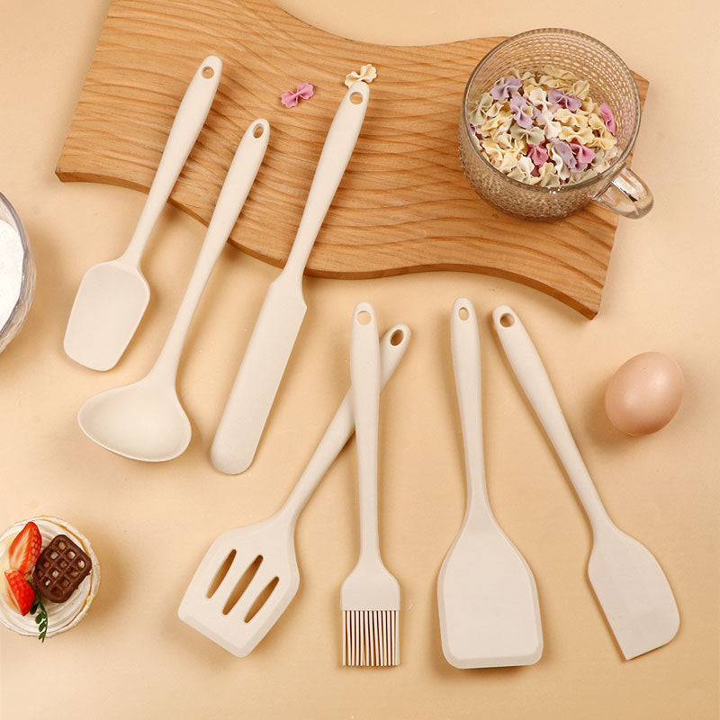 in stock Mini All-inclusive Silicone Kitchenware suit small size Silicone Soup Spoon Secret Shovel Household Non-stick Cookware for Children