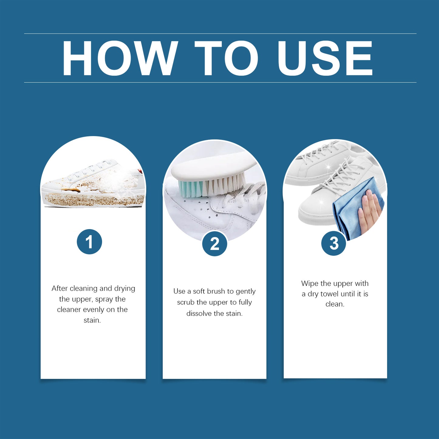 Jue Fish White Shoe Cleaner Cleans Stains and Prevents Oxidation, Daily Portable Cleaner for White Shoes