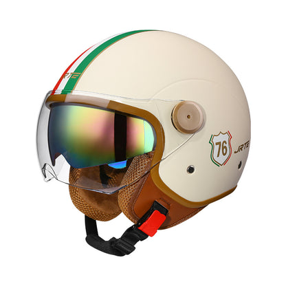 3c certified motorcycle helmet electric car helmet Harley universal battery car Four Seasons universal personality half helmet