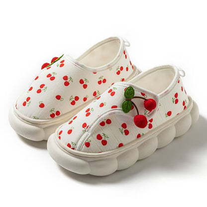 25 Maternity Postpartum Shoes for Summer, Comfortable Thin Style, Closed-Back Slippers for Postpartum Women, Non-Slip Thick-Soled Soft-Soled Cotton Shoes with Tassels