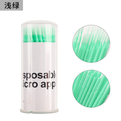 New wholesale long head cotton swab eyelash tattoo nail cleaning cotton swab eyelash disposable long thread cotton swab