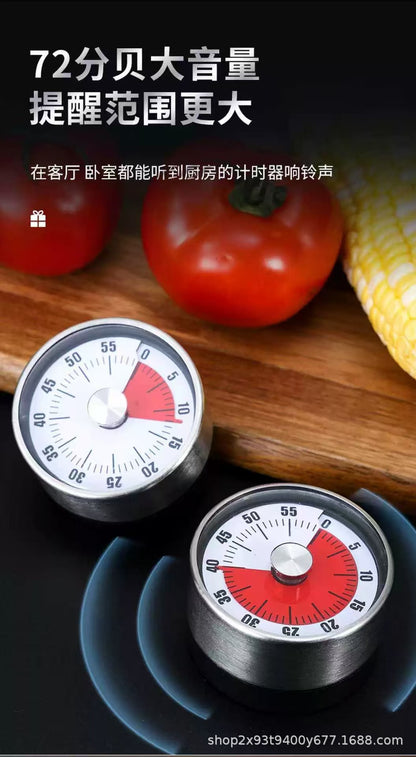 Visual Timer Kitchen Mechanical Timing Learning Children's Kitchen Reminder Magnetic Cooking Stopwatch Alarm Clock